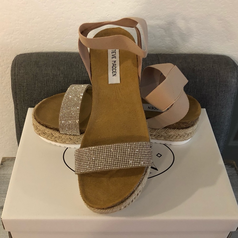 Steve Madden Rhinestone Sandals - Picture 3 of 4